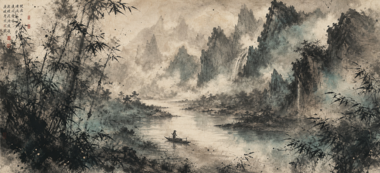 烟雨江河