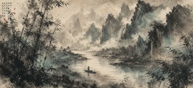 烟雨江河